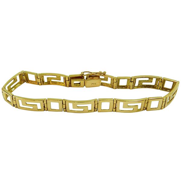 Pulseira Masculina em Ouro 18k Largura 18.2g 8.0mm