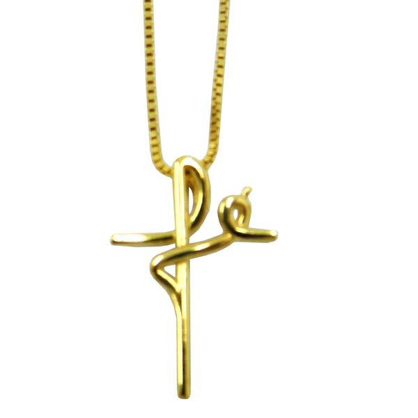 Pingente de Ouro 18k Fé Pequeno