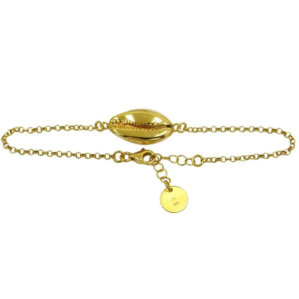 Pulseira de Búzio em Ouro