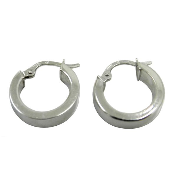 Brinco em Ouro Branco 18k Argola 