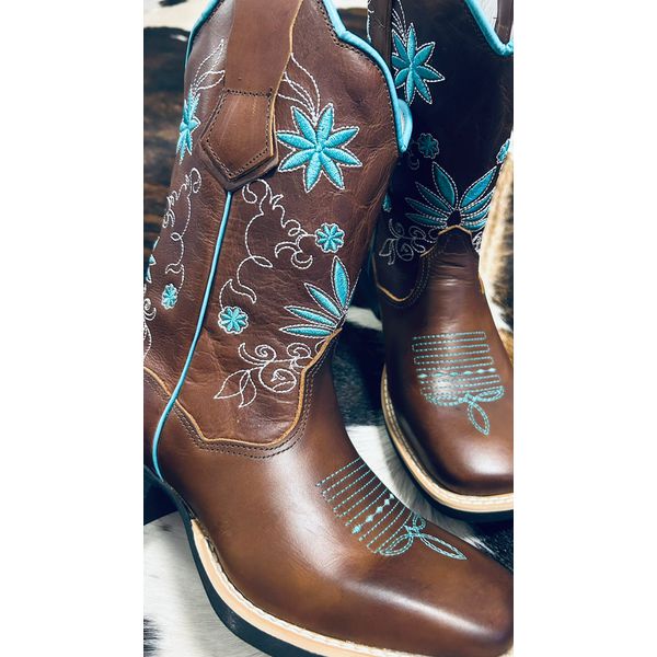 Texana Verde Bota Texana Feminina Cruz Verde Ramon Botas