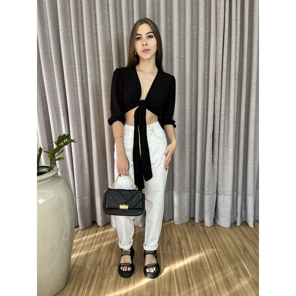 Cropped Jaque - Preto