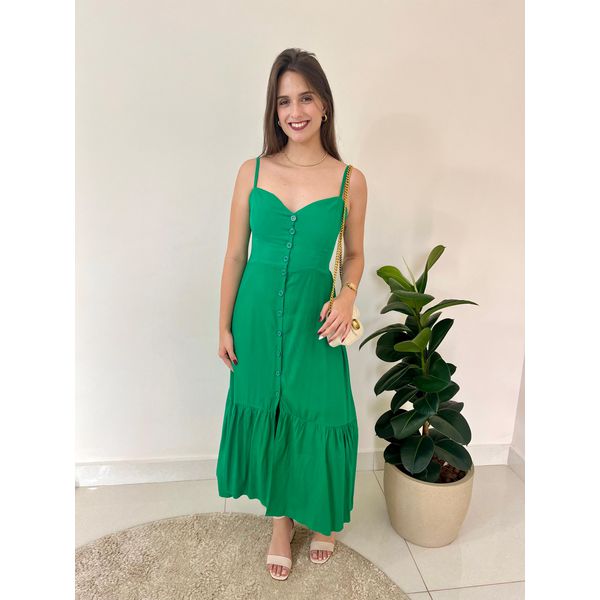 Vestido Catarina - Verde Bandeira