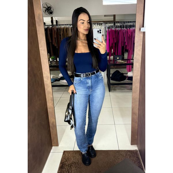 Body Angelina - Azul Marinho