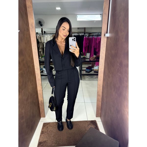 Conjunto Alfaiataria Melina - Preto