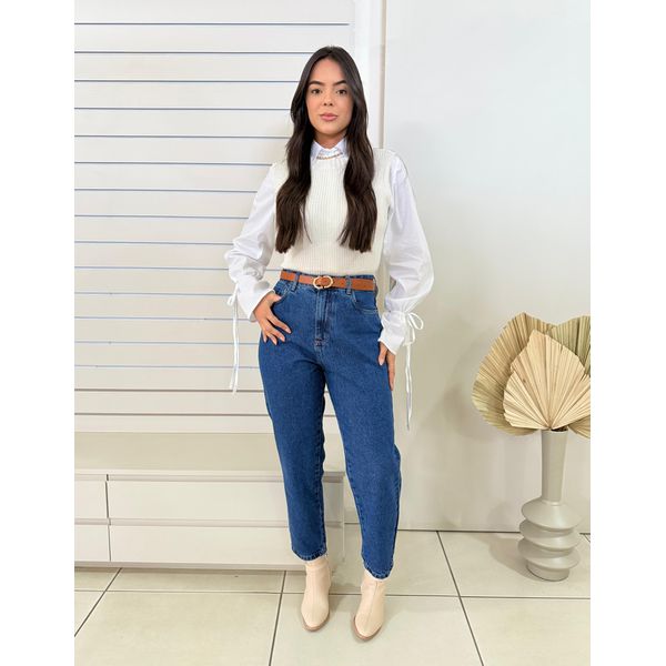 Colete Tricot Mary - Branco