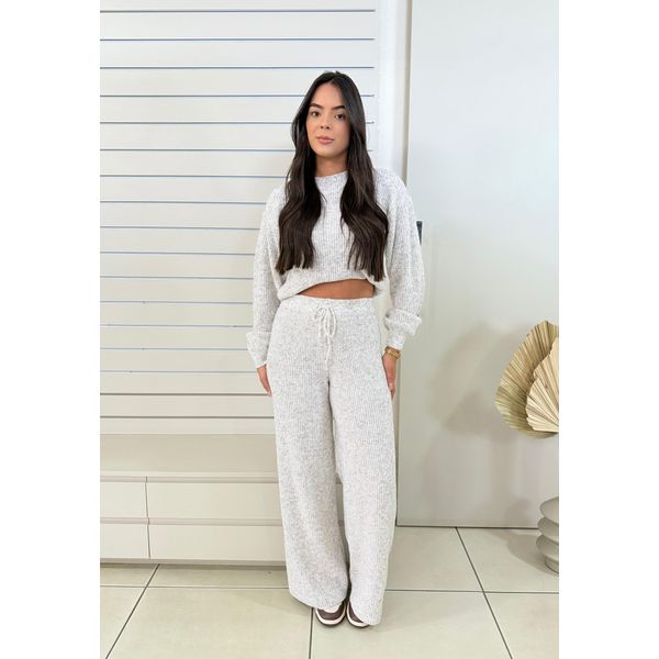 Conjunto Tricot Mousse Maitê - Mescla 