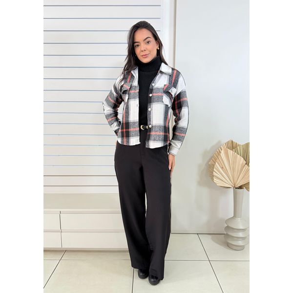 Camisa Flanelada Xadres Victoria - Preto