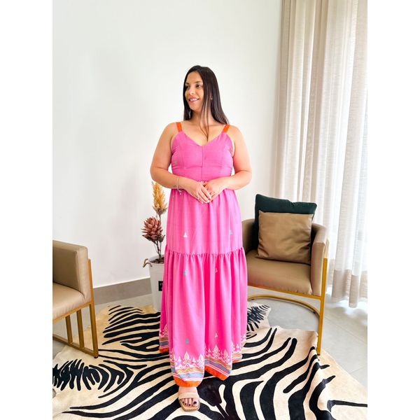 Vestido Catarina rosa