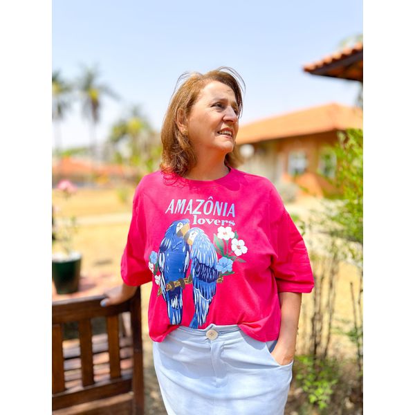 Cropped Amazonia plus Pink