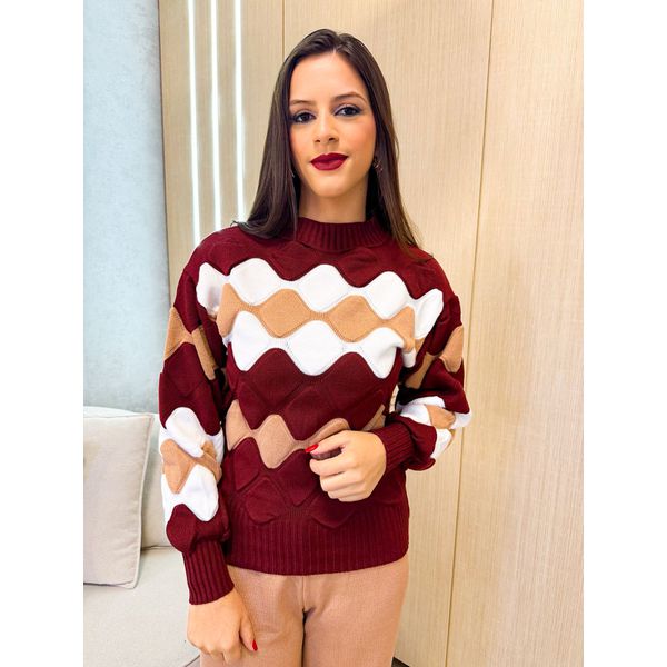 Blusa Tricot Mariana Marsala