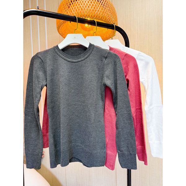 Combo Tricot Cinza/ Goiaba / Branco