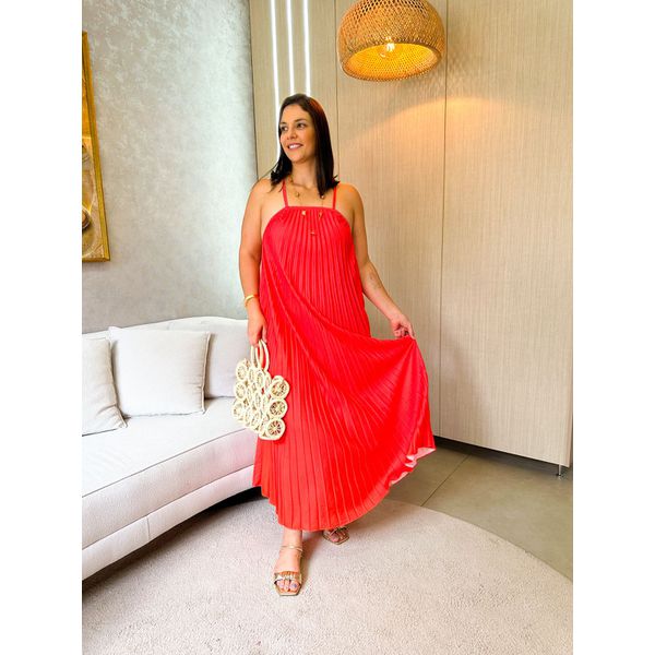 Vestido Mavi Vermelho com Laranja 