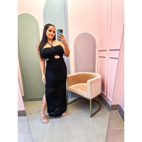 Vestido Salete Tricot preto