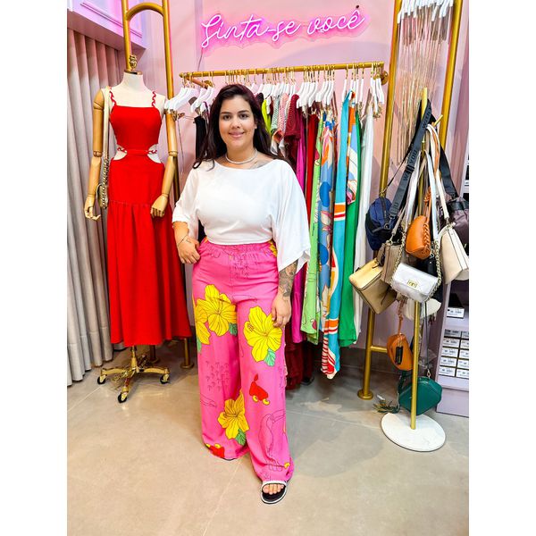 Calça Caju rosa