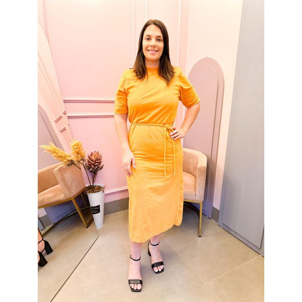 Vestido Yone Mostarda