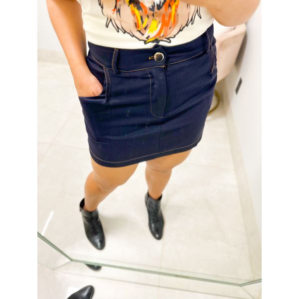 Saia Diana cor jeans