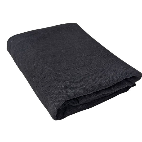 Manta de Algodão Solteiro Jeans Preto 2,00 x 1,40 m - Redes de Dormir