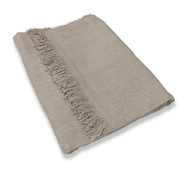 Manta de Algodão Multiuso p/ Cama, Sofá Areia 2,30m x 1,55m