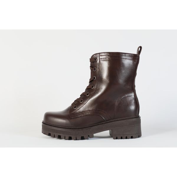 Bota coturno top mooncity marrom