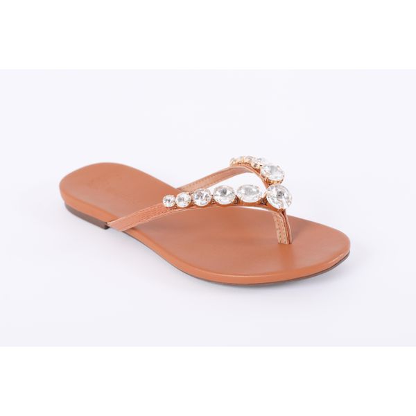 Rasteira Anatomic Lezard Caramelo Ref. 09961.09922