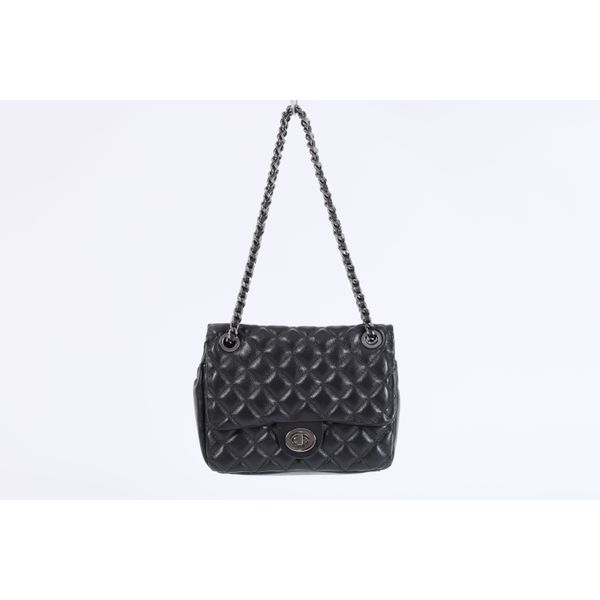 Bolsa de Couro Artesana Fly Preta Ref. 09914.09945