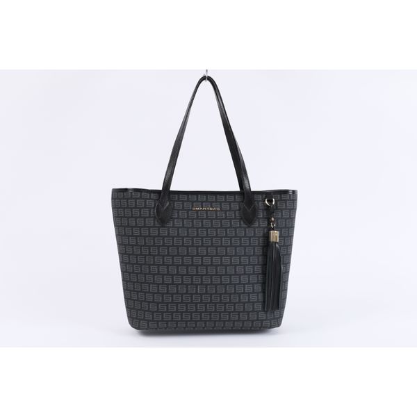 Bolsa de Couro Smartbag Grande Tiracolo Preta Ref. 09983.09915