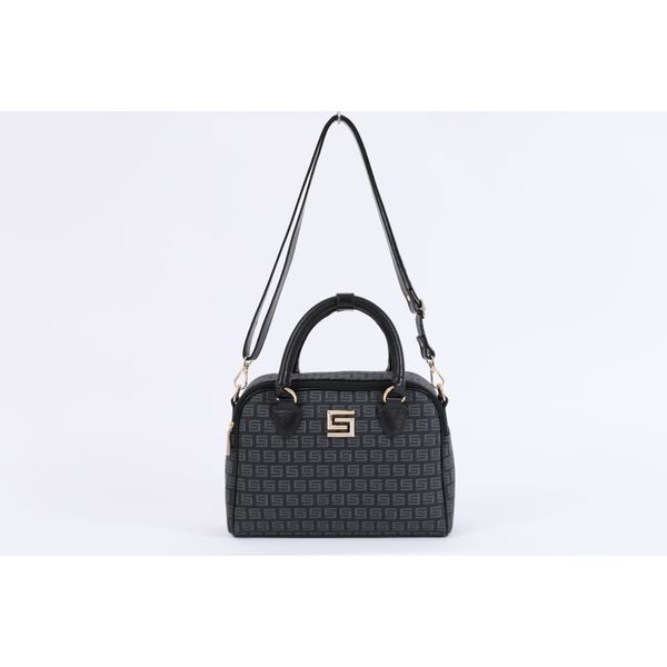 Bolsa de Couro Smartbag Média Báu Transversal Preta Ref. 09995.09947