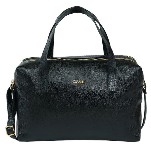 Bolsa Feminina Classe Couro Camera Bag Giovana Preta Ref. 09992.09993 