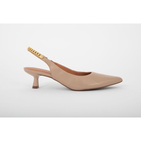 Scarpin Couro Monaco Nude Ref. 09902.09972