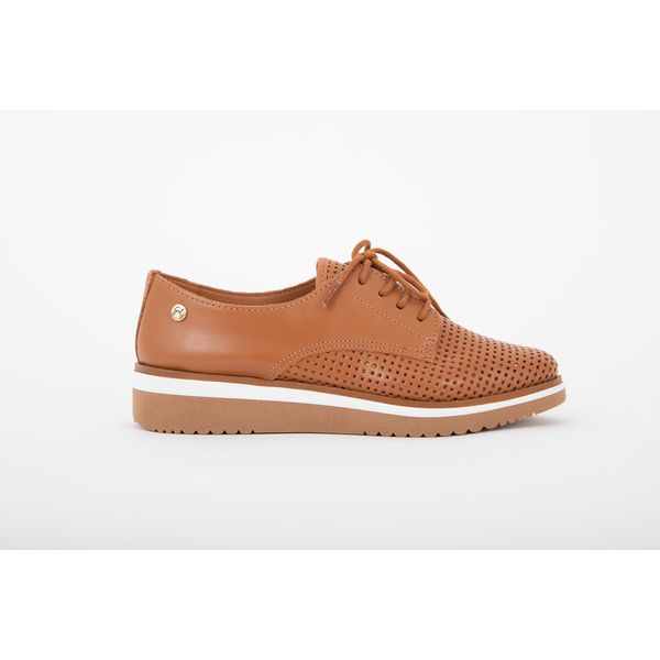 Tenis Couro Napa Monaco Camel Ref. 09991.09962