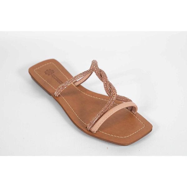 Rasteira Feminina Alça Trançada Mestiço Quartzo Ref. 0949.09431