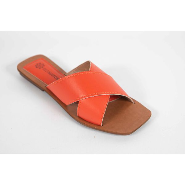 Rasteira Tira Dupla Mestiço Laranja Ref. 0938.09911
