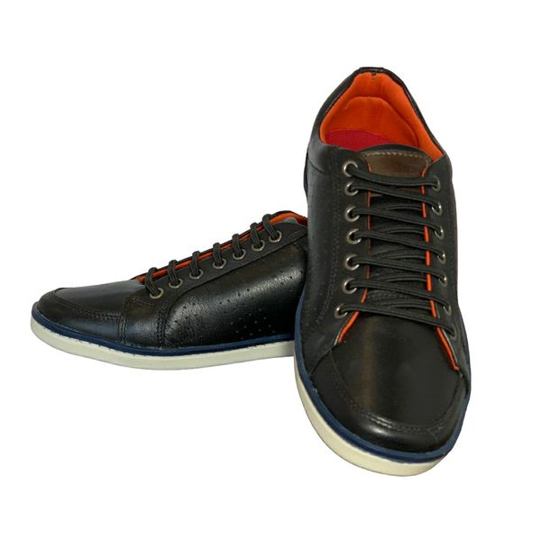 Sapatênis Netony Preto Liso Ref. 09911.09971