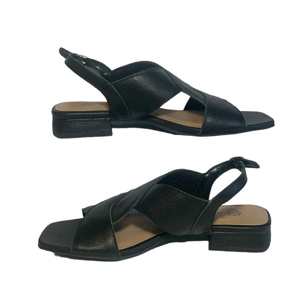 Sandalia Couro Floater Preto Ref. 09351.09912