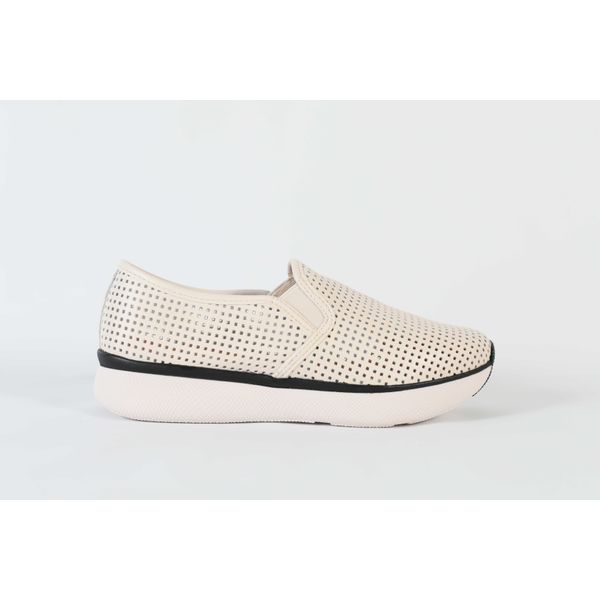 Tenis Slip On Atanado Monaco Off White Ref. 09951.09922