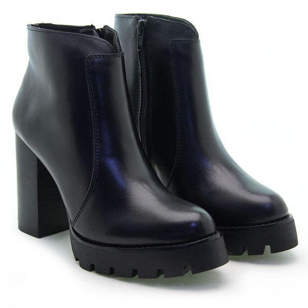 Bota Tratorada Alta Couro Preto REGINA RIOS