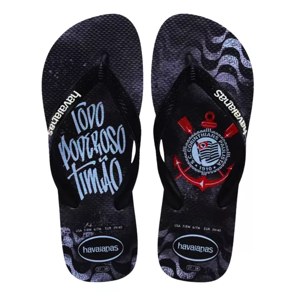 Chinelo Havaianas Times Corinthians - 2025