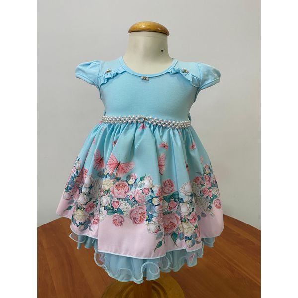 Vestido Caracoles Ciano