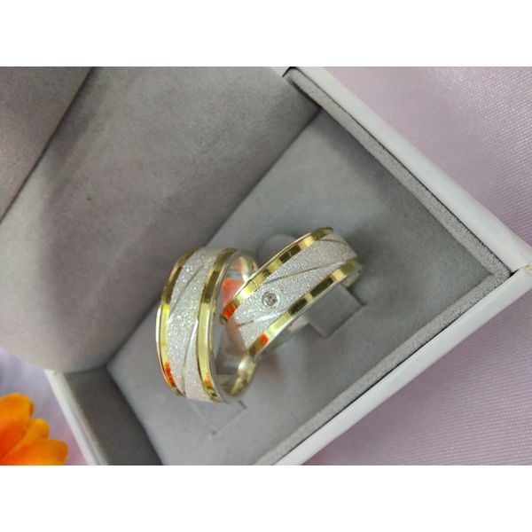 Par De Alianças Em Prata 950