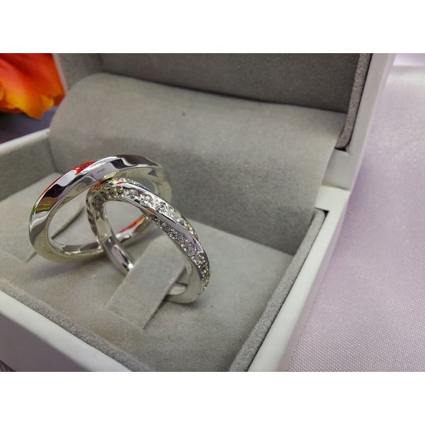 Par De Alianças Em Prata 950