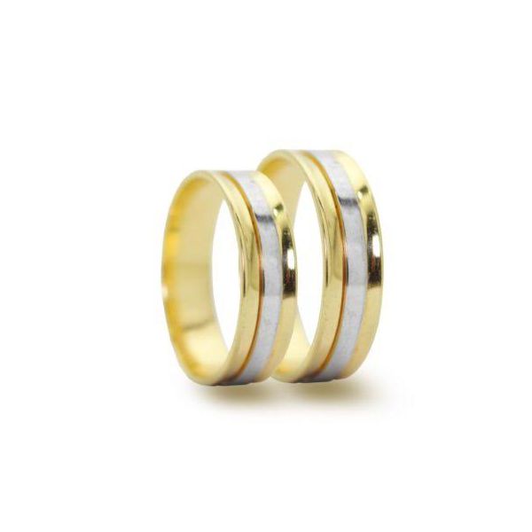 Par de Alianças em ouro 18K