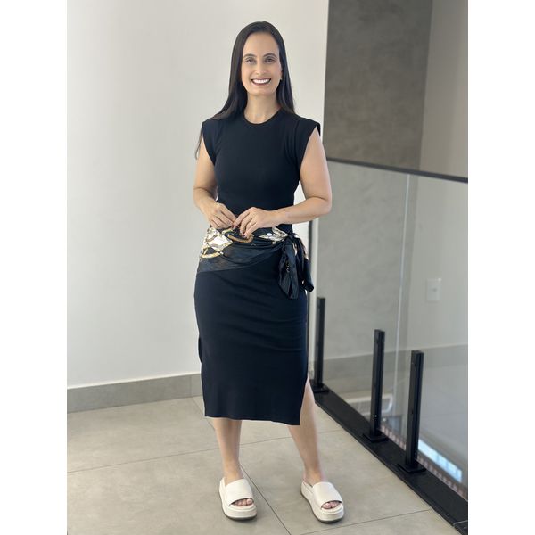 VESTIDO MUSCLE TEE PRETO