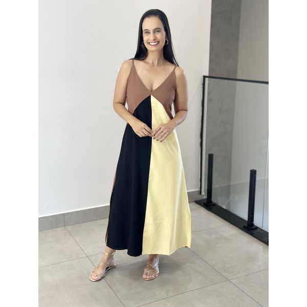 VESTIDO SCARLET MARROM