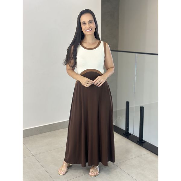 VESTIDO ANGELITA MARROM