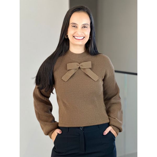 Blusa Tricot Lolla Marrom