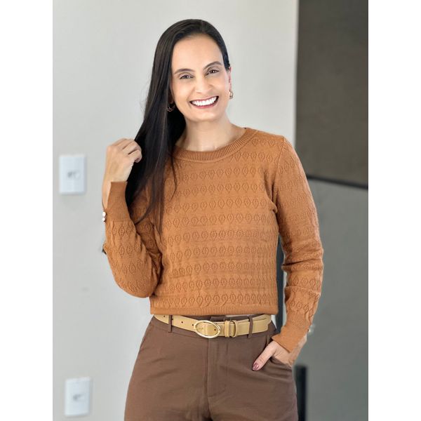 Blusa Tricot Luara Caramelo