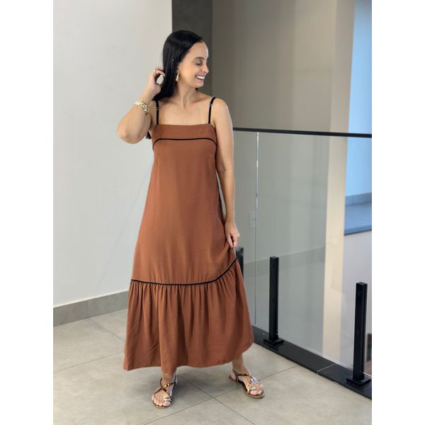 Vestido Meire Marrom