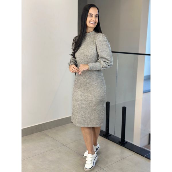 Vestido Samia Cinza