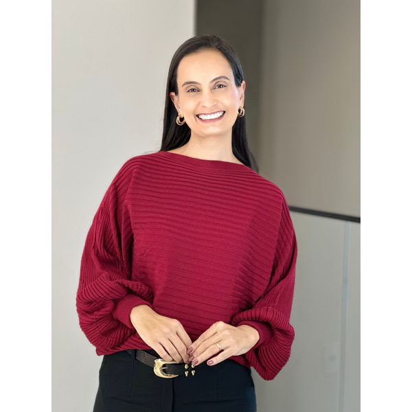Blusa Tricot Sandy Marsala